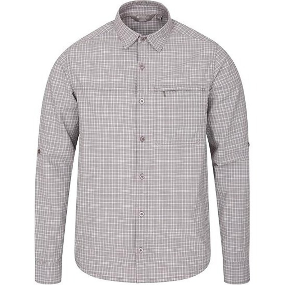 Mountain Warehouse Adventure II Men's Shirt - 100% Cotton‎ Shirt Grey 4X-Large